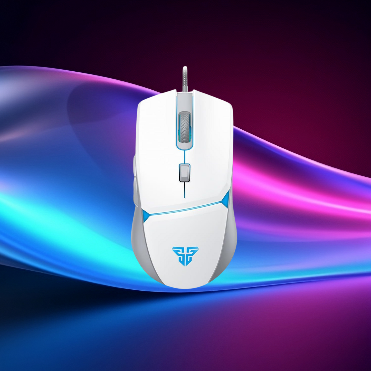 (Black or White) FANTECH 5-in-1: Keyboard, Mouse, Headset, Mouse Pad, & Headset Stand RGB Set