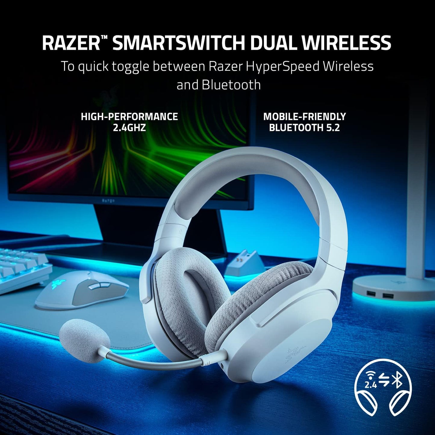 (Black or White) Razer Barracuda X Wireless Gaming Headset
