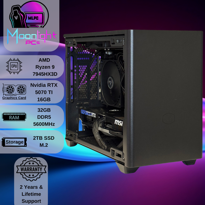 Moonlet MiniITX X3D - Ryzen 9 7945HX3D / RTX 5070 TI