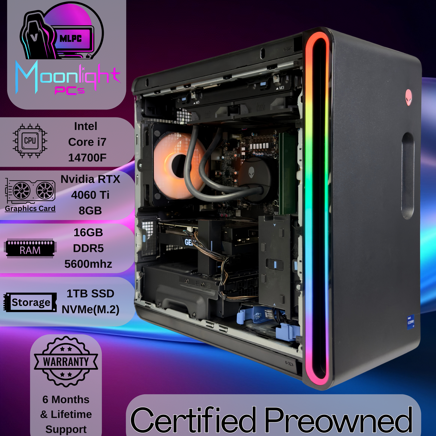 Realign P62 - RTX 4060 TI / Intel i7 14700F