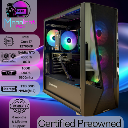 Realign P71 - RTX 4060 Ti 8GB / Intel i7 12700KF