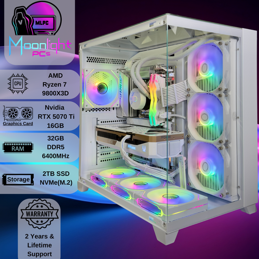 White Eclipse V2 - Ryzen 7 9800X3D / RTX 5070 Ti