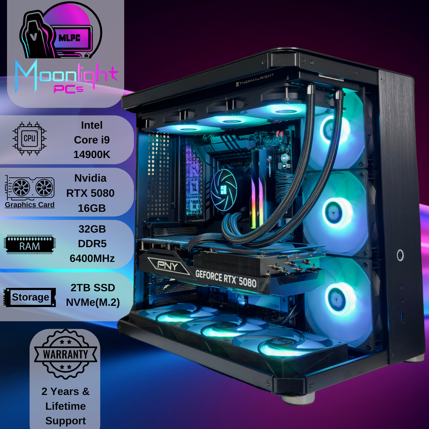 Dark Nebula 8 - Intel i9 14900K / RTX 5080