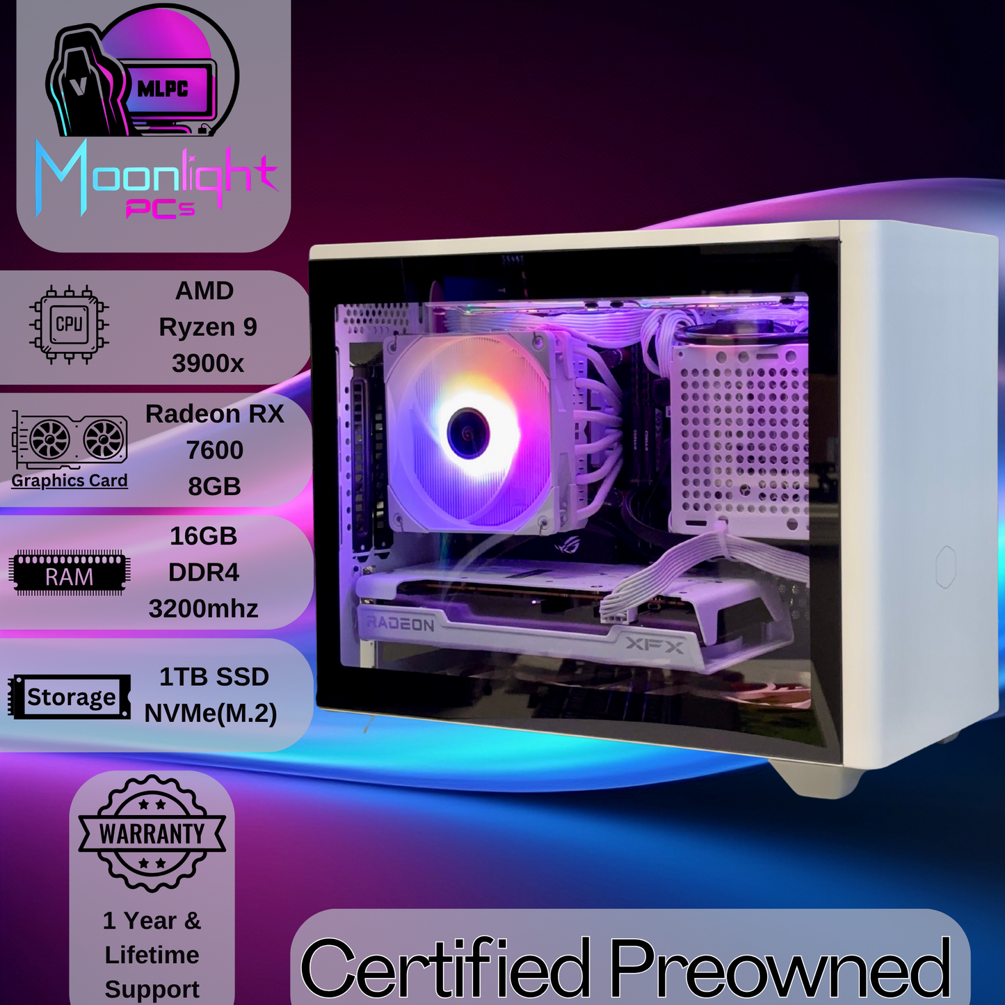 Realign P52 - RX 7600 / Ryzen 9 3900x