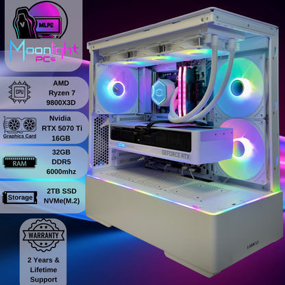 White Eclipse FT - Ryzen 7 9800X3D / RTX 5070 Ti