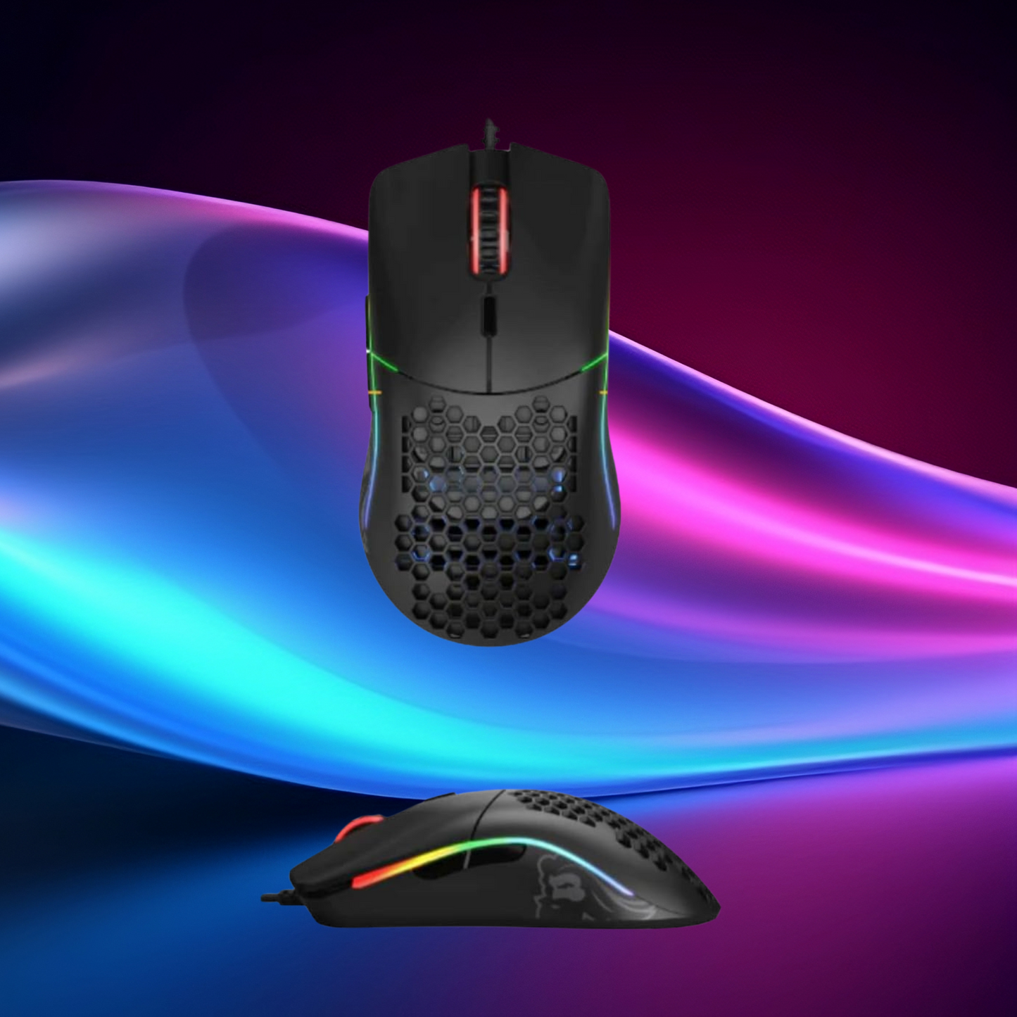 (Black or White) Glorious Model O Wired Gaming Mouse 67g Superlight Honeycomb