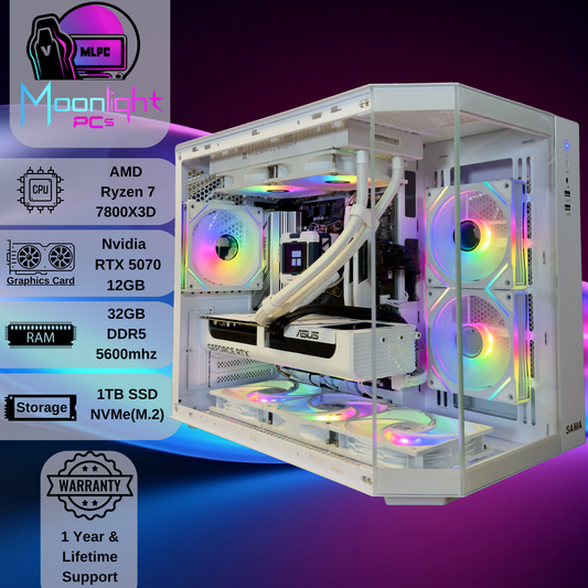 White Umbra Pro - AMD Ryzen 7 7800X3D / RTX 5070 12GB
