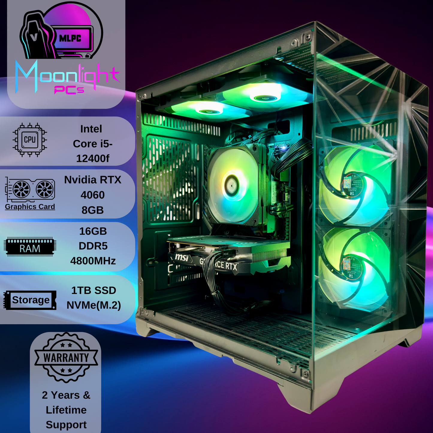 Mini Crescent - Intel i5 12400F / RTX 4060
