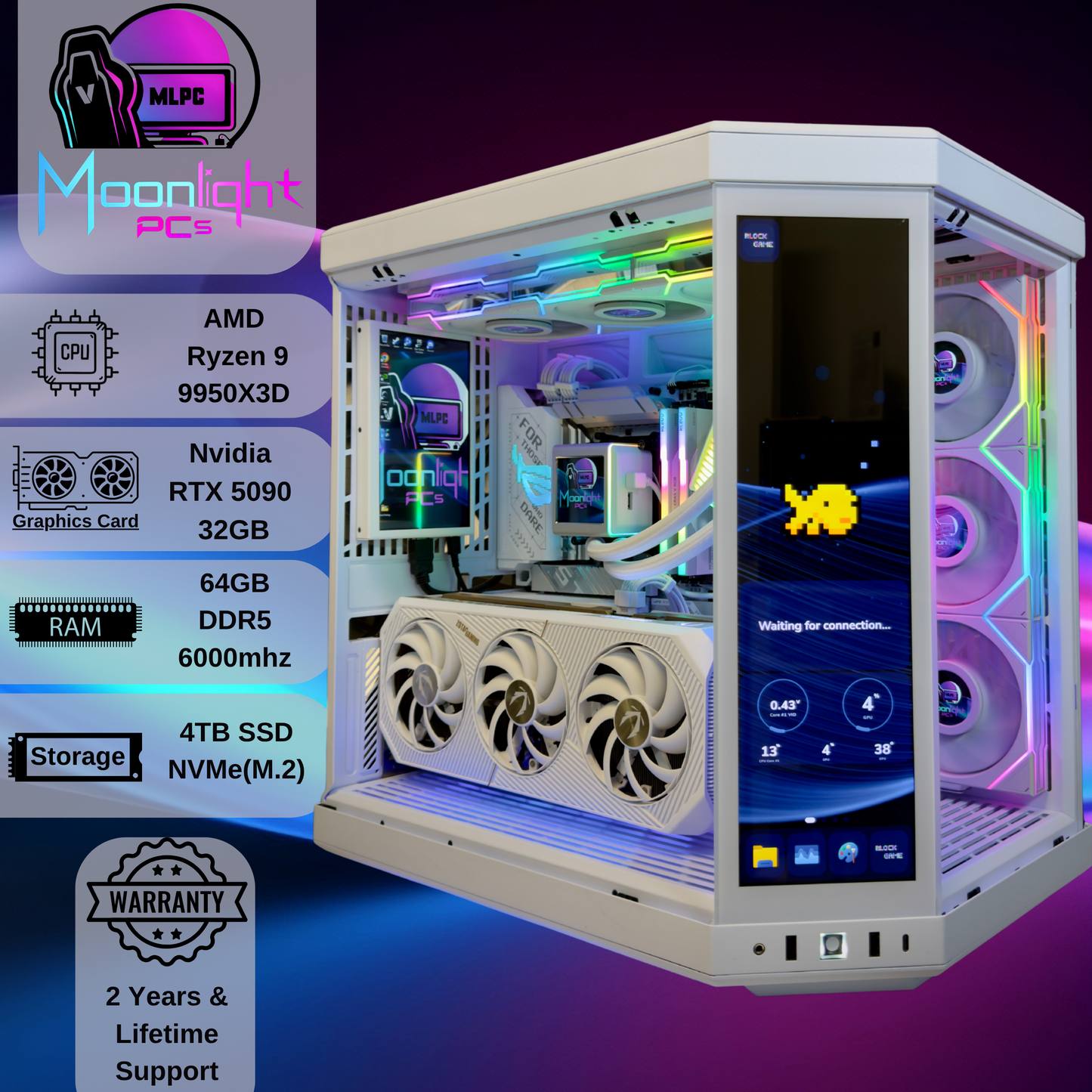 White Super Nova IX - Ryzen 9 9950X3D / RTX 5090
