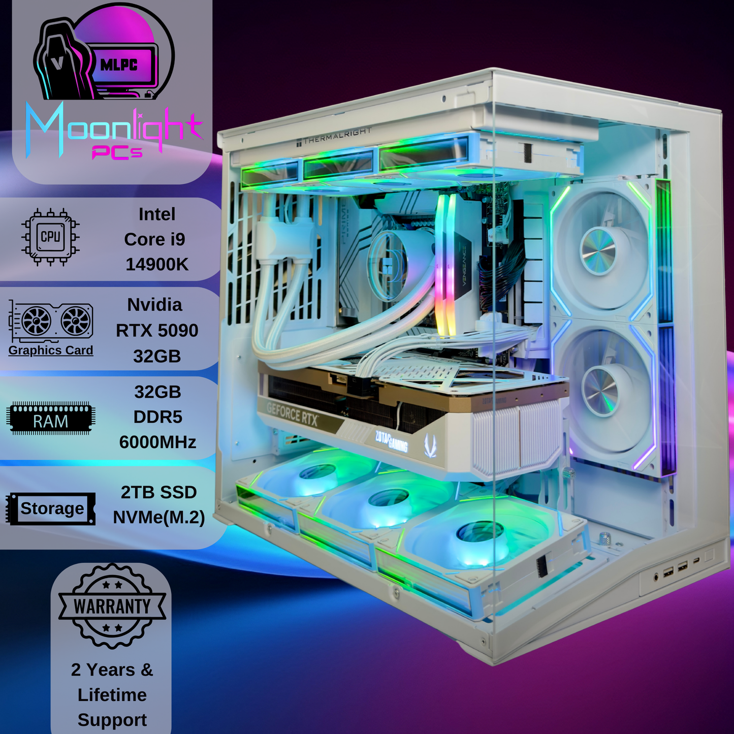 White Nova Prime - Intel i9 14900K / RTX 5090