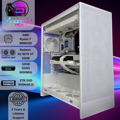 White Out Eclipse XT - Ryzen 7 9800X3D / RX 9070 XT