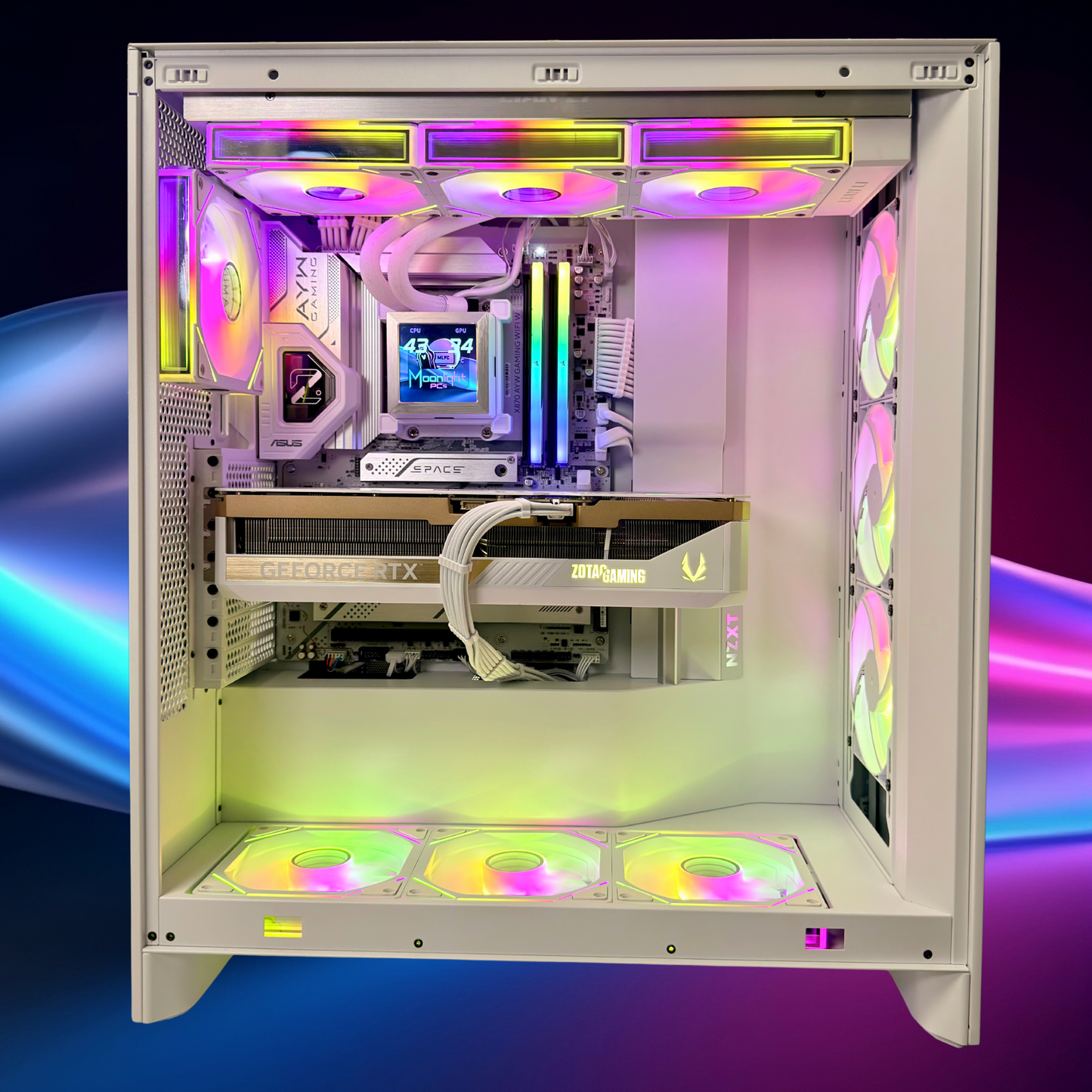 White 90 Nebula - Ryzen 7 9800X3D / RTX 5090