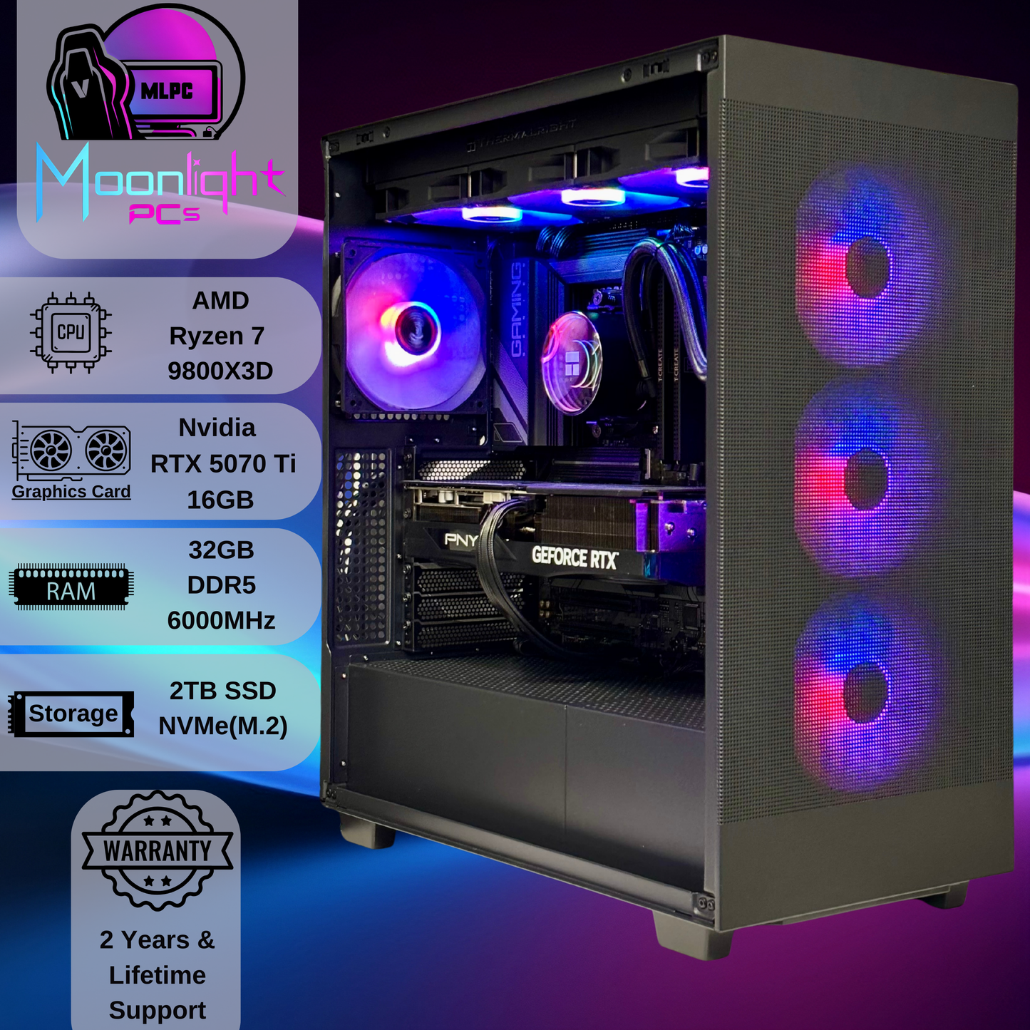 Eclipse AF90 - Ryzen 7 9800X3D / RTX 5070 Ti