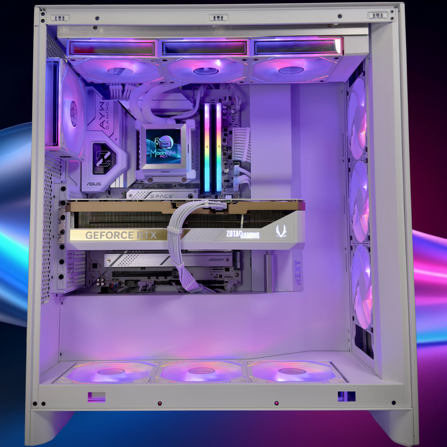 White 90 Nebula - Ryzen 7 9800X3D / RTX 5090
