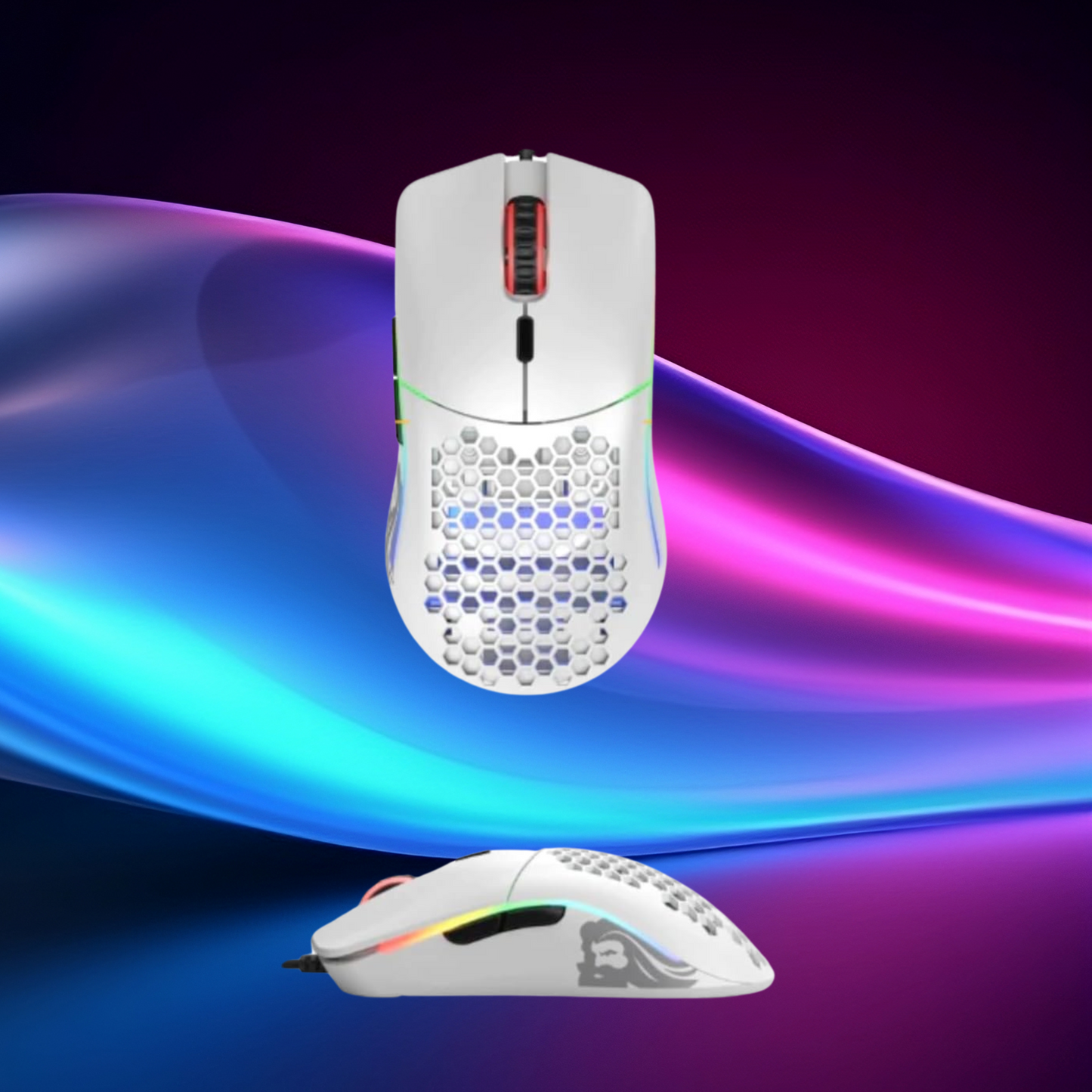 (Black or White) Glorious Model O Wired Gaming Mouse 67g Superlight Honeycomb
