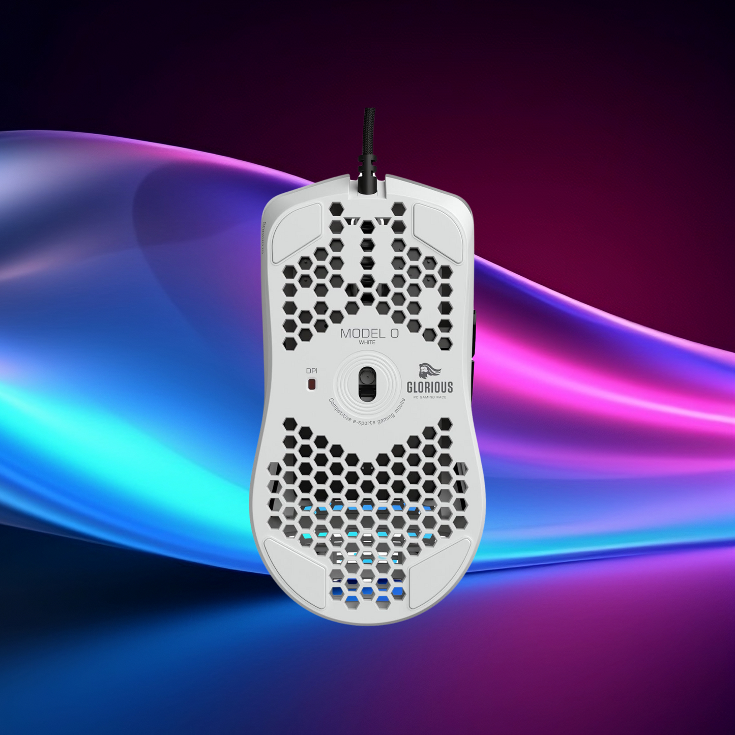 (Black or White) Glorious Model O Wired Gaming Mouse 67g Superlight Honeycomb