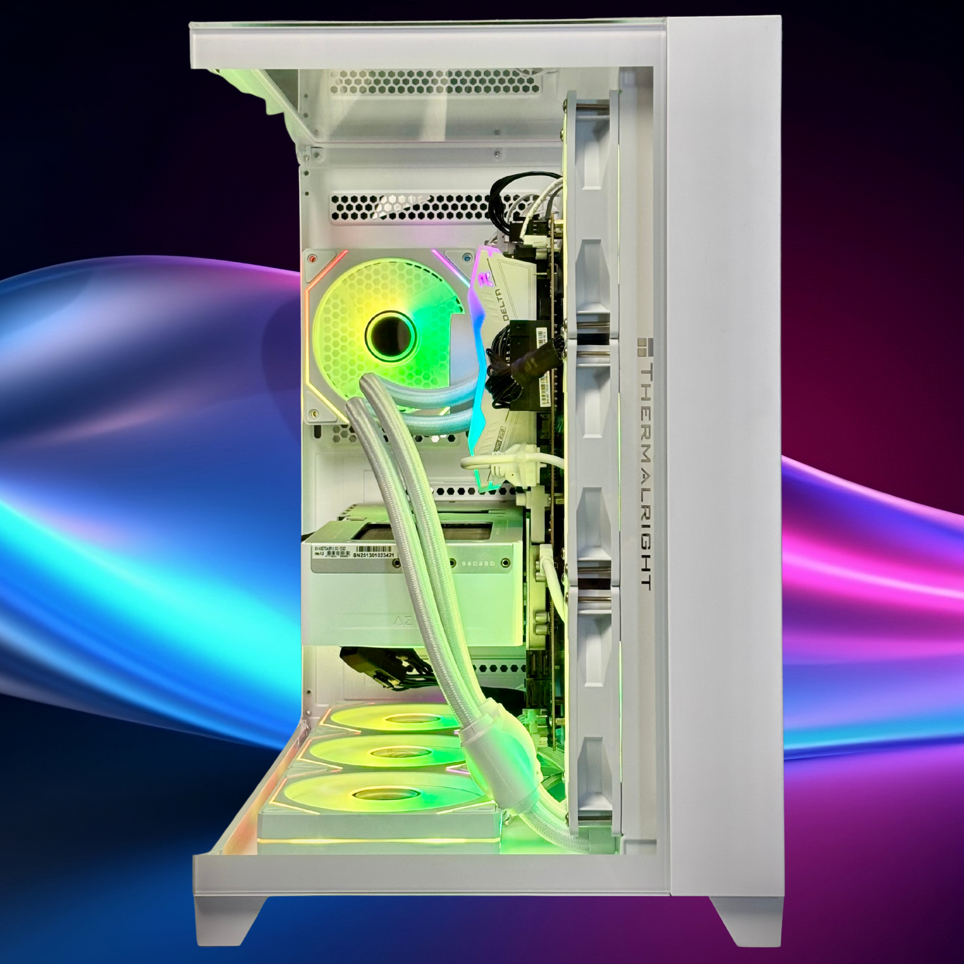 Intel i5 13500 EK簡易水冷 Thermaltake ホワイトPC インテル