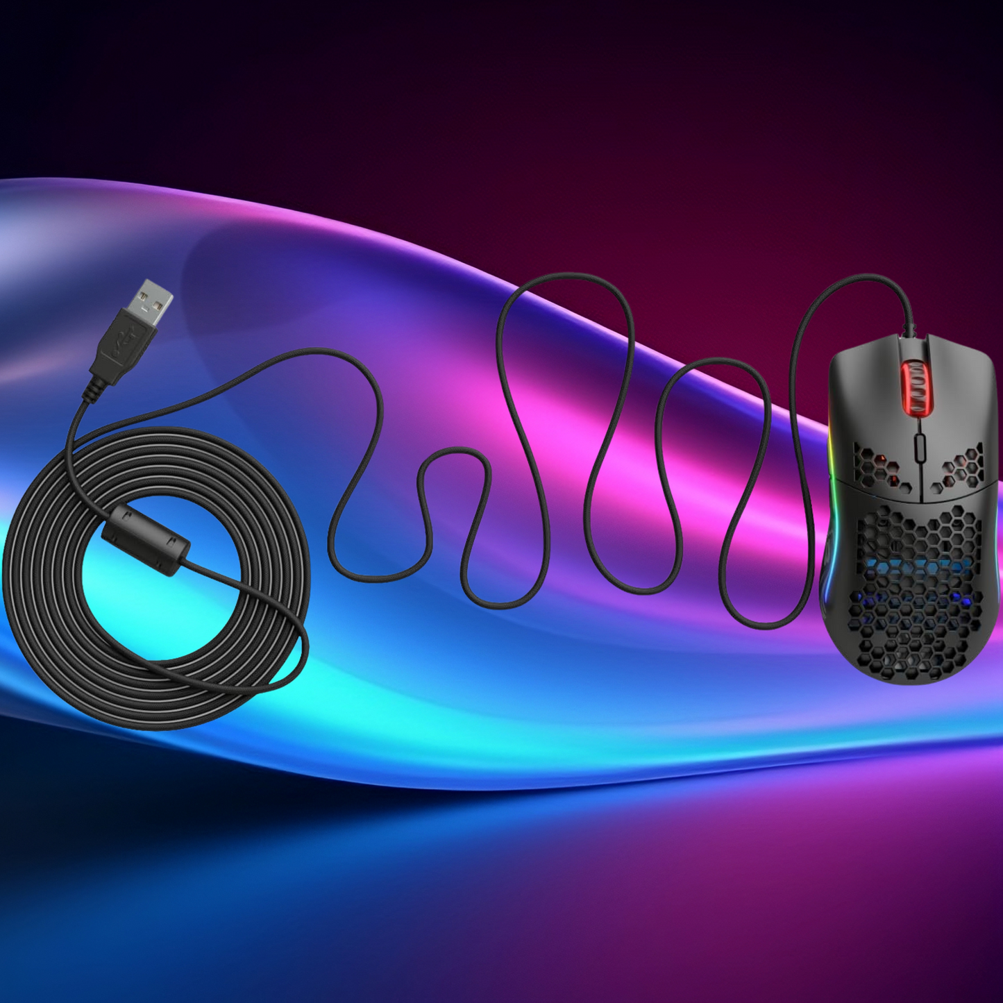 (Black or White) Glorious Model O Wired Gaming Mouse 67g Superlight Honeycomb
