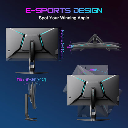 SANSUI 27 Inch 2K(2560x1440) 240Hz 1ms IPS Gaming Monitor