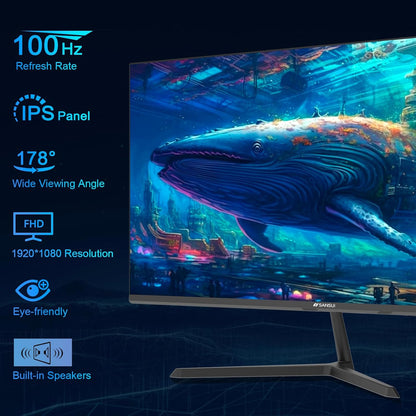 SANSUI 24 inch FHD(1920x1080) 100Hz IPS Monitor