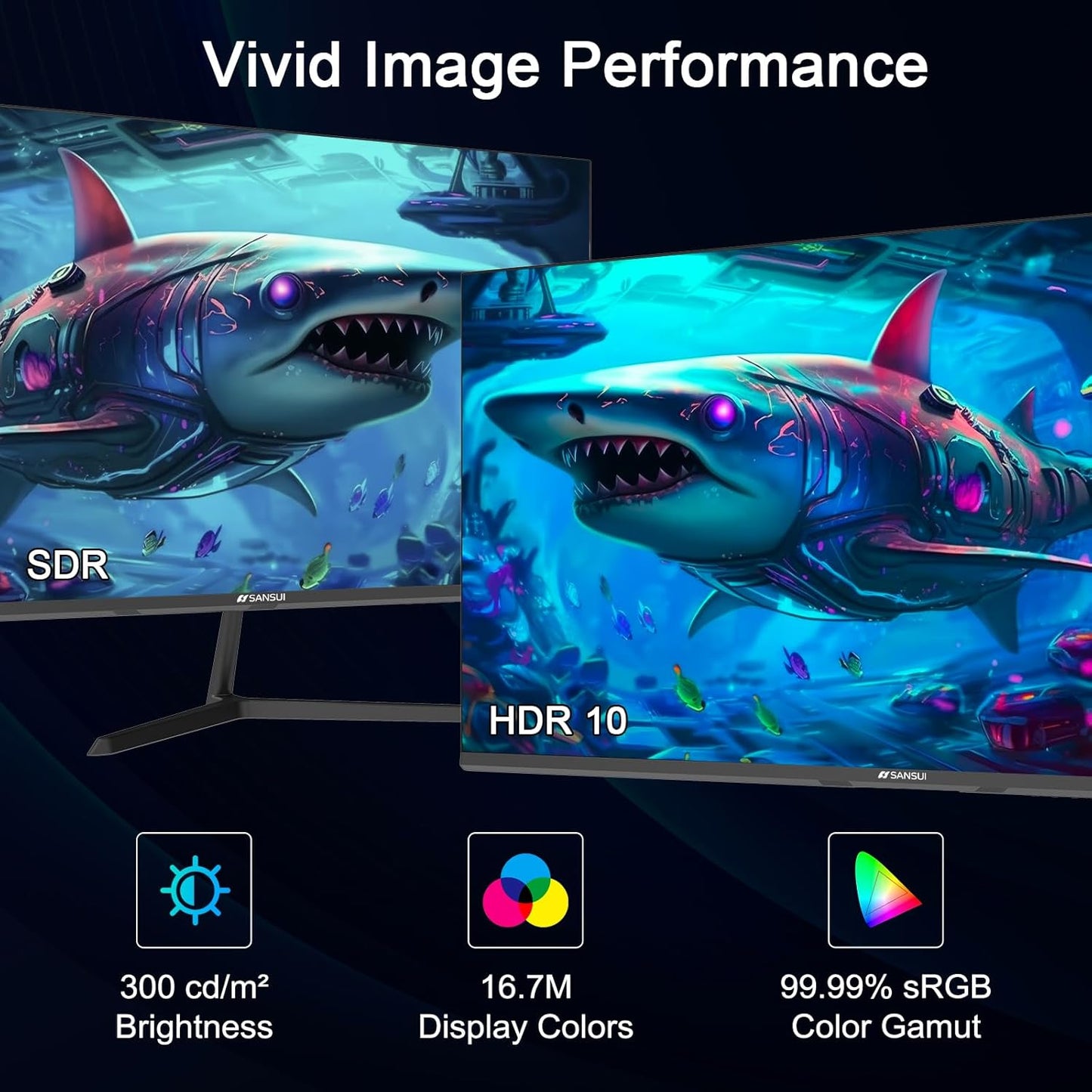 SANSUI 24 inch FHD(1920x1080) 100Hz IPS Monitor