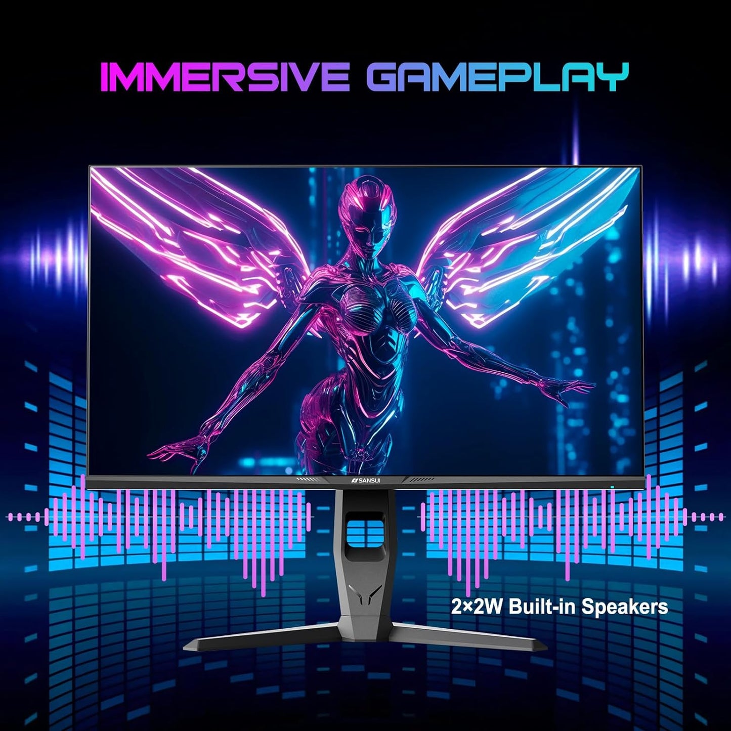 SANSUI 27 Inch 2K(2560x1440) 240Hz 1ms IPS Gaming Monitor