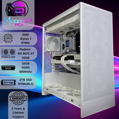White Out Eclipse XT - Ryzen 7 9700x / RX 9070 XT
